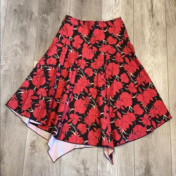 Zio Floral Handkerchief Midi Skirt - Picture 1 of 7